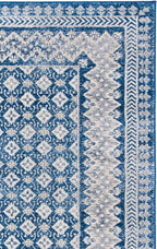 SAFAVIEH Brentwood Collection Area Rug - 9' x 12', Navy & Beige, Traditional Oriental Distressed Design, Non-Shedding & Easy Care, Ideal for High Traffic Areas in Living Room, Bedroom (BNT899N)