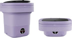 Portable Washing Machine, 11L Mini Folding Washer for Apartments, Dorms, RV and Travel, Compact Top Load Washer with Spin Basket and 3 Wash Modes for Small Loads, (PURPLE)