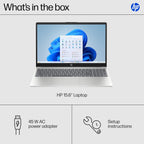 HP 15.6 inch Laptop  HD Touchscreen Display  AMD Ryzen 3 7320U  8 GB RAM  128 GB SSD  AMD Radeon Graphics  Windows 11 Home in S Mode  Natural Silver  15- fc0099nr