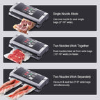 MAGIC SEAL 16-Inch Nozzle Vacuum Sealer for Food Storage - Works with Mylar & Smooth/Non-Textured Bags, No Textured Bags Needed, 250W, 8mm Extra-Wide Seal - MS180