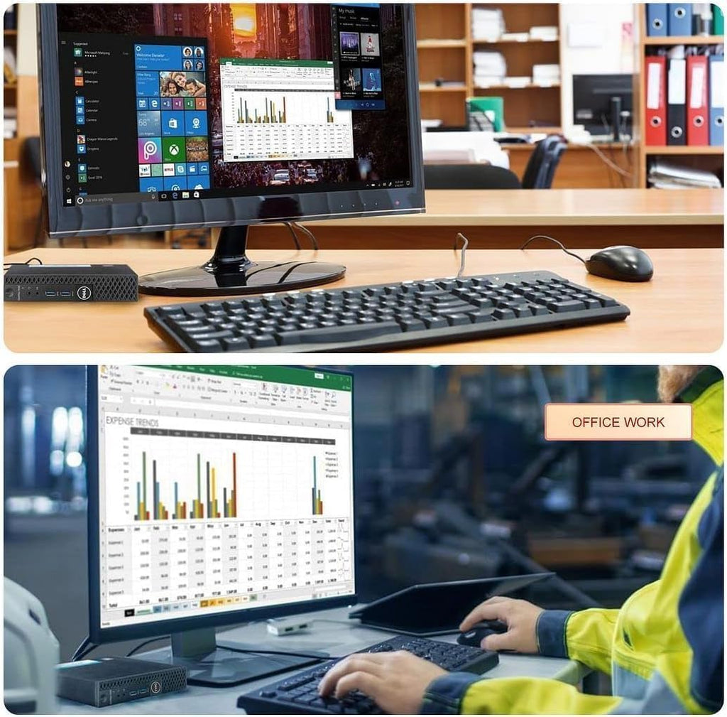 Dell Optiplex 3040 Micro Mini Desktop Computer PC, 6th Gen Core 3.20 GHz, 8GB RAM, 256GB SSD, WiFi, Bluetooth, Keyboard & Mouse, Windows 11 Pro (Renewed)