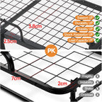 79" x 37" Twin Size Folding Bed for Adults with 5.2" Mattress, Sturdy Portable Foldable on Wheels with Storage Cover, Folding Guest Bed, Rollaway Bed with Metal Frame, Cot Size Extra