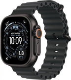 Apple Watch Ultra 3 GPS + Cellular  49mm Black Titanium Case with Black Ocean Band (Renewed)