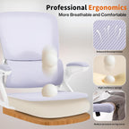 Ergonomic Office Chair,Mesh Office Chair with Lumbar Support,Mid Back Desk Chair with Flip-up Arms,400 lbs Comfy Computer Chair for Home Office