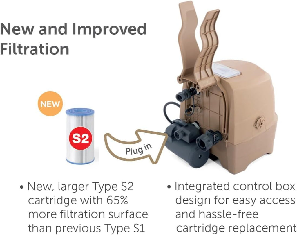 INTEX 28425EH PureSpa Bubble Massage Spa Set Outdoor Inflatable Portable Hot Tub  Includes Energy Efficient Spa Cover  Saltwater System Ready  4 Person  77in x 28in