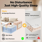 108” Cloud Sectional Couch, Modern Modular Sectional Sofa with Deep Seat, Corduroy Boneless Couches with Chaise, L-Shaped Sofa for Living Room, 4 Storage Pockets (Right Facing Chaise, Beige)