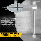 31405 Internal Wrench,Tub Drain Removal Tool,Compatible with 4-1/2" Internal Pipe Wrench for Model 342.Ideal for Securing or Removing Basins, Sink Strainers, Bathtubs,Silver