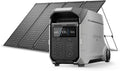 EF ECOFLOW Power Station 4096Wh DELTA Pro 3 with 4X125W Solar Panels  25% High-Efficiency  4000W Portable Power Station  AC + Solar Fast Dual Charging For Camping RV