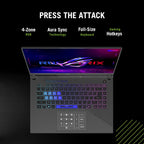 ASUS ROG Strix G16 (2025) Gaming Laptop  16” ROG Nebula 16:10 2.5K 240Hz/3ms  NVIDIA® GeForce RTX™ 5070  AMD Ryzen™ 9 9955HX Processor  32GB DDR5-5600  1TB PCIe Gen 4 SSD  Wi-Fi 6E  Windows 11 Home