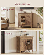 VASAGLE LIRY Collection - Buffet Cabinet, Coffee Bar Cabinet with a Drawer, Adjustable Shelf, Sideboard Storage with Cable Hole, Drawer Divider, Honey Brown UBBK341K01