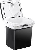 ZENY Car Fridge Electric Cooler and Warmer for Vehicles & Trucks- 12V AC/DC Car Thermoelectric Refrigerator with Handle, Portable Car Fridge for Travel, Camping and Picnics (29L)