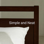 LIFEMENT Signature Wood Platform Bed Frame with Headboard, Essential, Noise Free, Under Bed Storage, No Box Spring Needed, Easy Assembly (Walnut, King (U.S. Standard))