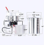 King Kooker Propane Outdoor Fry Boil Package with 2 Pots, silver, one size (12RTFBF3)