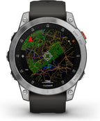 Garmin epix Gen 2  Premium Active smartwatch  Touchscreen AMOLED Display  Adventure Watch with Advanced Features  Slate Steel (Renewed)