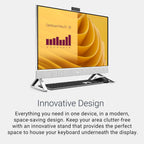 Dell 27 All-in-One Desktop ec27250-27-inch FHD (1920 x 1080) Display  Intel Core 5 Processor 120U  Intel Graphics  16GB DDR5 RAM  512GB SSD  Windows 11 Home  Onsite Service - White