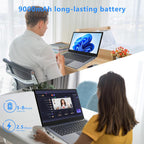 laptop 16-inch   8GB DDR 256GB SSD portable laptop computer  expandable to 1TB  Pentium quad-core CPU up to 2.64 GHz  9000mAh battery  interface  USB3.0 interface  dual-band WiFi  webcam  slim laptops