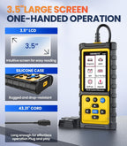 OBD2 Scanner with ABS SRS Transmission, Reset Fault Lights | Check Engine Code Reader with Full OBDII Functions | DLC Pin Test | Battery Voltage Check, Car Diagnostic Tool