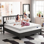 Vesgantti Twin XL Mattress 10 Inch, Fiberglass-Free | Cool Sleep Hybrid Mattress in a Box - Memory Foam & Pocket Springs, Ergonomic Design, Pressure Relief, Medium Firm Feel, 39"*80"*10"