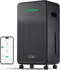 VIVOSUN AeroDrain D12 Smart Environmental Dehumidifier, up to 12L/day, 2L Water Tank, with Temperature & Humidity Sensor Probe, Smart Remote Control, Designed for Grow Tents