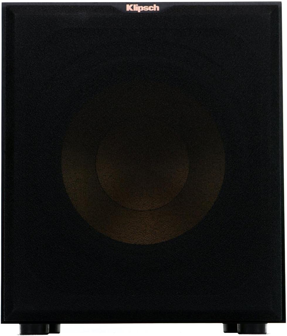 Klipsch R-12SW Powerful Deep Bass Front Firing 12" Copper-Spun Driver 400W Digital Power Subwoofer 14" X 18.5" X 16"