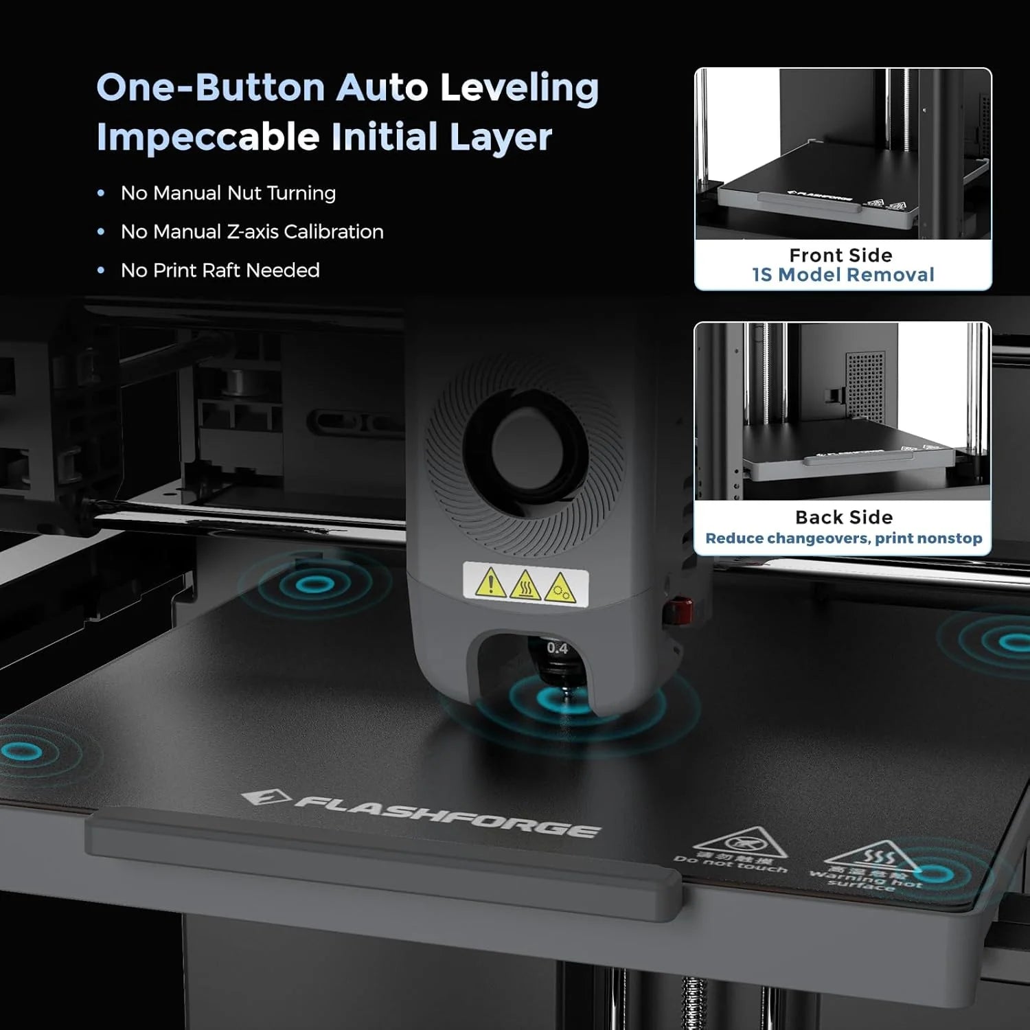 Adventurer 5M 3D Printer with Fully Auto Leveling