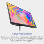 Dell S2722QC Monitor - 27 inch 4K USB-C   UHD (3840 x 2160) Display  60Hz Refresh Rate  8MS Grey-to-Grey Response Time  Built-in Dual 3W Speakers  1.07 Billion Colors - Platinum Silver