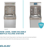 Elkay LZS8WSLK Filtered Fountain & EZH2O Bottle Filling Station, Lt. Gray, 120V