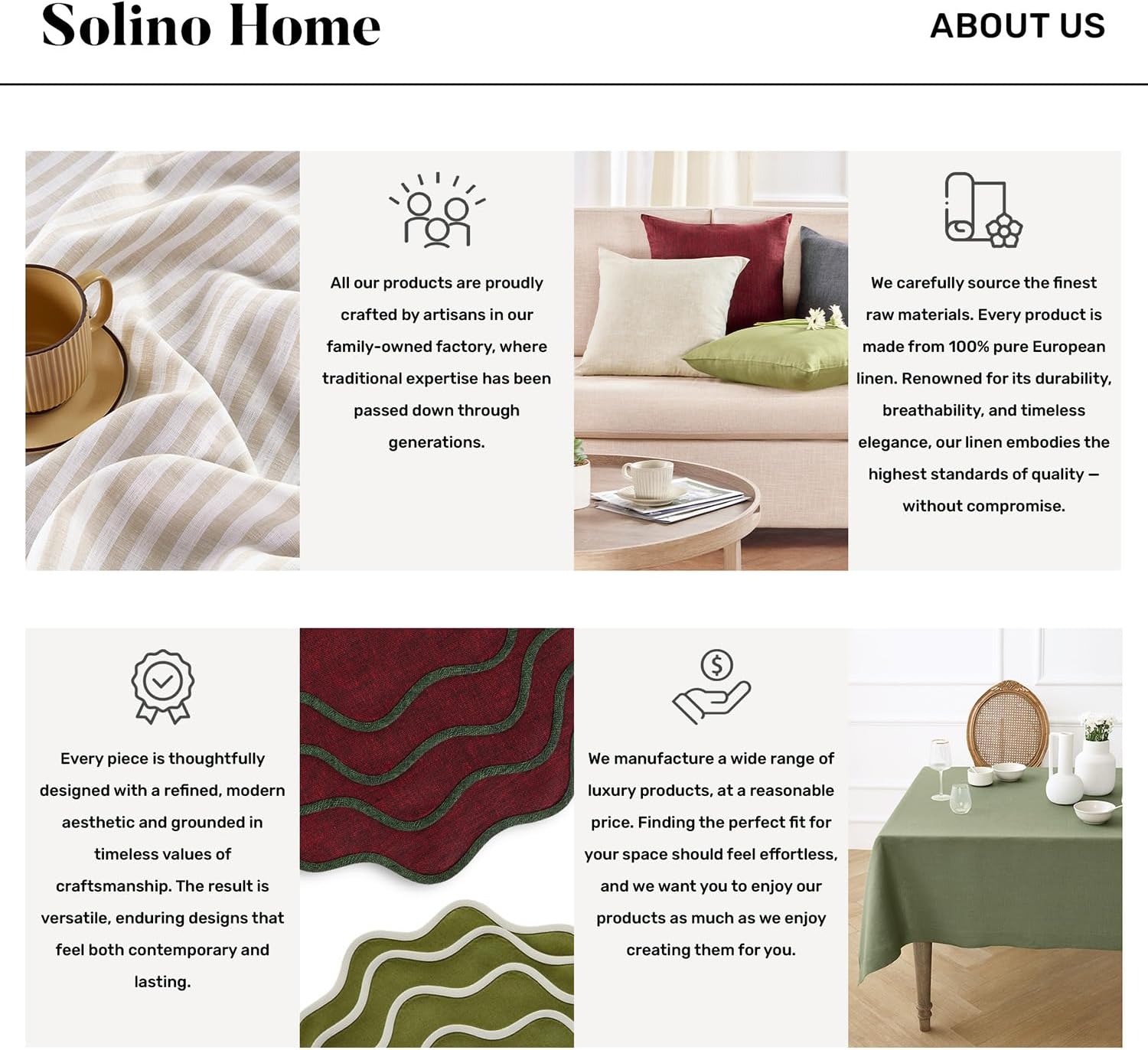 Solino Home Linen Tablecloth for Rectangle Tables 60 x 90 Inch - Classic Hemstitch 100% Pure Linen White Table Cloth - Machine Washable Cloth Tablecloth for Mothers Day, Spring, Summer, Memorial Day