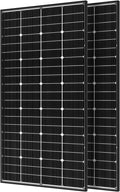 JJN Bifacial 400 Watt Solar Panel  16BB N-Type 2 Pcs 200W 12V 25% High Efficiency 400W Solar Panels  Monocrystalline Solar Module for RV Home Farm Trailer Camper Marine Off-Grid Solar System