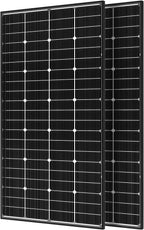 JJN Bifacial 400 Watt Solar Panel  16BB N-Type 2 Pcs 200W 12V 25% High Efficiency 400W Solar Panels  Monocrystalline Solar Module for RV Home Farm Trailer Camper Marine Off-Grid Solar System