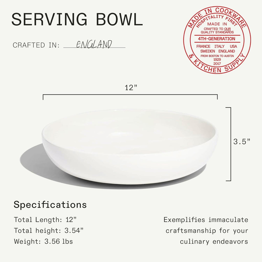 Made In Cookware | Serving Bowl | White | Porcelain | Crafted in England