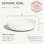 Made In Cookware | Serving Bowl | White | Porcelain | Crafted in England