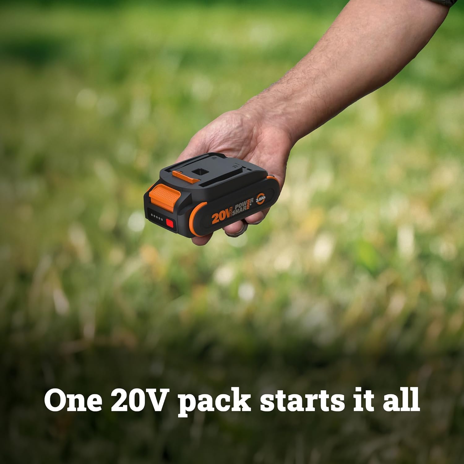 WORX Cordless Reciprocating Saw&Jigsaw, 20V ¾" 2-in-1 Saw, ¾" Stroke Length, 2-in-1 functions, 4 Blades for Different Materials, Compact&Lightweight Design, Battery and Charger Included, PowerShare