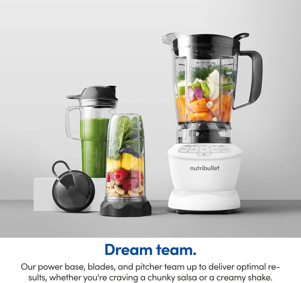 nutribullet Full-Size Blender Combo 1200W –Matte White