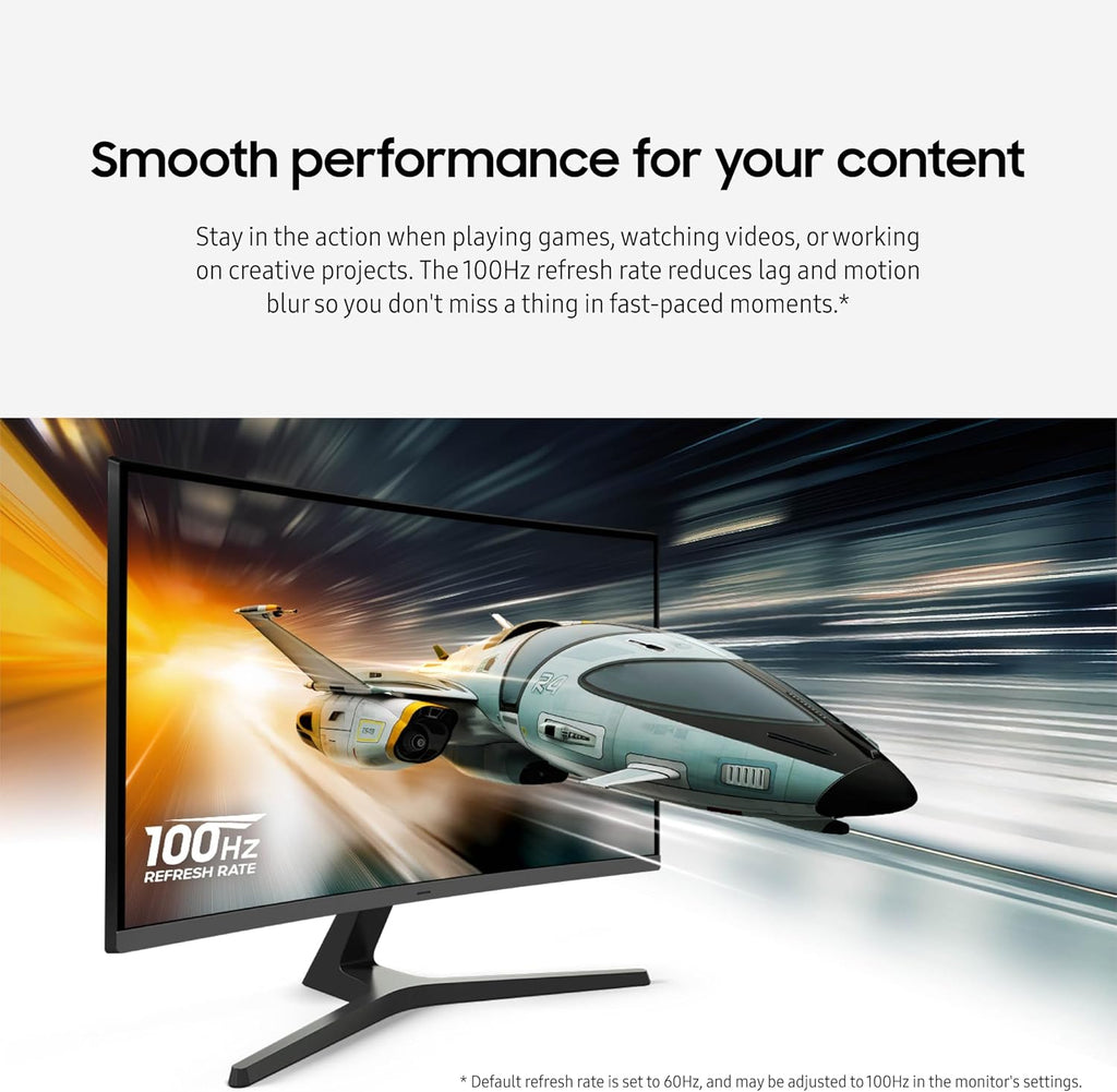 Samsung 32-inch S3 (S39GD) FHD 100Hz Curved Monitor  Game Mode  Eye Saver Mode  Multiple Connectivity with HDMI Port  Built-in Speakers  LS32D39DGANXZA  2025