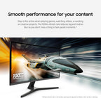 Samsung 32-inch S3 (S39GD) FHD 100Hz Curved Monitor  Game Mode  Eye Saver Mode  Multiple Connectivity with HDMI Port  Built-in Speakers  LS32D39DGANXZA  2025