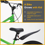 RoyalBaby Kids Bike with Dual Handbrake for Beginners,12 14 16 18 20 Inch Bicycle for Boys & Girls Ages 3-10 Years