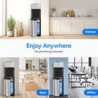 Brio Self Cleaning Bottom Loading Water Cooler Water Dispenser – Limited Edition - 3 Temperature Settings - Hot, Cold & Cool Water