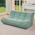 Bean Bag Chairs for Adults Giant Bean Bag Chair Memory Foam BeanBag Chair Bean Bag Sofa with Filler Faux Fur Fireside Beanbags Lazy Sofa for Living Room Bedroom Office (Green Chevron, 3-Seater)