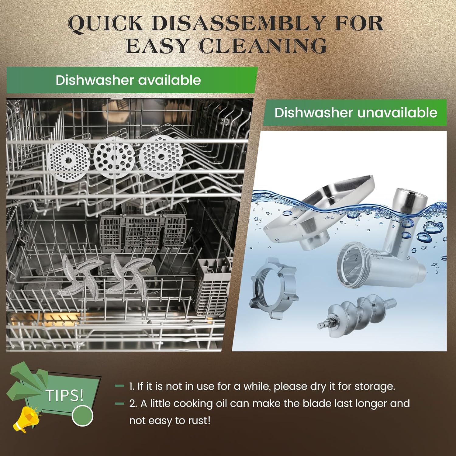 Huanyu Commercial Heavy Duty Meat Grinder - 1.3HP Bone Grinder for Pet Food, Stainless Steel with Touchscreen, Effortless Meat & Bone Processing, #12