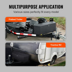 VEVOR Trailer Tongue Box, Heavy Duty Trailer Tongue Tool Box Storage Organizer with Lock & Keys, Utility Tool Chest for Pickup Truck Bed, RV, SUV, Off-Road Vehicle, Steel, 36" x 12" x 12"