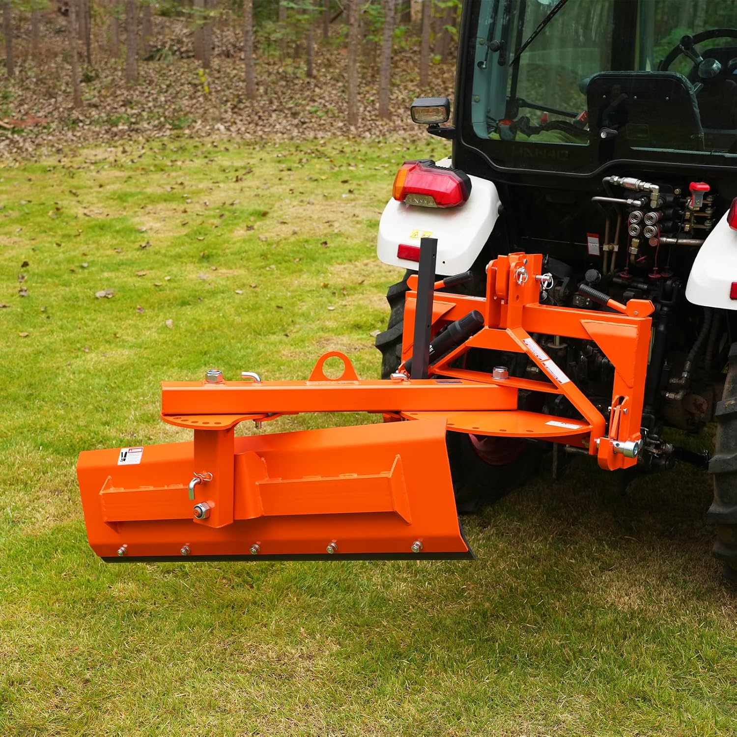 60" 6-Way Adjustable Tractor Rear Blade 3-Point Hitch Attachment - 25.6" Offset & ±45° Angle  Cat.1  20-45HP  RB60S