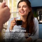 Philips 2200 Series Fully Automatic Espresso Machine, Classic Milk Frother, 2 Coffee Varieties, Intuitive Touch Display, 100% Ceramic Grinder, AquaClean Filter, Aroma Seal, Black (EP2220/14)