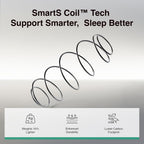 Novilla 12 Inch King Size Mattress in a Box, Hypoallergenic & Back Pain Relief, Hybrid King Mattresses with Smarts Coils, Fiberglass Free CertiPUR-US Certified Colchones No Box Spring Needed