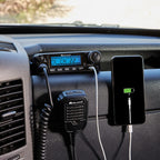 Midland MXT500 50-Watt GMRS Mobile Radio - for Farms  Ranches  Overlanding  Trails  and Off-Roading - 8 Repeater Channels  Compact Design  External Magnetic Mount  2.1dB Unity Gain Antenna