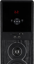 Rockville TM150B Powered Home Theater Tower Speaker System  Black  1000W  10" Subwoofers  Bluetooth  USB/SD Playback  FM Radio  Remote Control  Karaoke Ready  Perfect for Home Entertainment