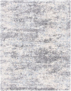 SAFAVIEH Area Rug 9x12 - Berber Shag Collection - Large - Grey Blue & Cream, Non-Shedding & Easy to Clean, Ideal for Living Room, Bedroom, Dining Space (BER219G)