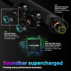 Nakamichi Shockwafe Ultra 9.2.4 Channel Soundbar System with Dolby Atmos/DTS:X  Dual 10" Subwoofers  4 Rear Surround Speakers  1300 Watts Max Output Power