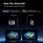 TCL 75 Inch Class QM6K Series | Mini LED QLED 4K HDR | 75QM6K  2025 Model | 120HZ-144HZ High Brightness Smart Google TV Dolby Atmos Onkyo Audio | Voice Remote Alexa Gaming Streaming Television
