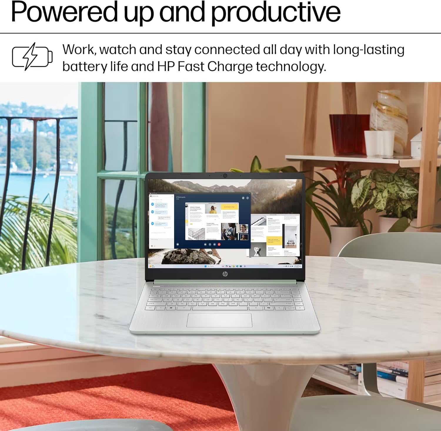 HP 14" Laptop Computer 2025-2026 Business Student  Copilot AI  Lifetime Office  4-Core Intel CPU  16GB RAM  628GB Storage (128GB UFS+500GB Ext)  Wi-Fi 6  10+ Hrs  MarxsolAccessory  Win 11 Pro  Green